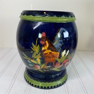 Tracey Porter Stonehouse collection Rooster ceramic canister
